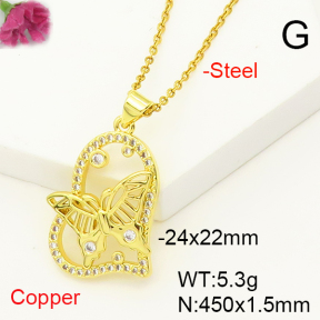 F6N407260baka-L017  Fashion Copper Necklace