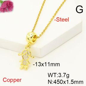 F6N407266aajl-L017  Fashion Copper Necklace