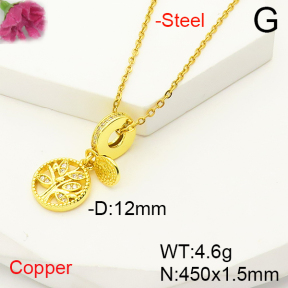 F6N407268aajl-L017  Fashion Copper Necklace