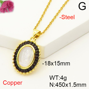 F6N407271bhva-L017  Fashion Copper Necklace