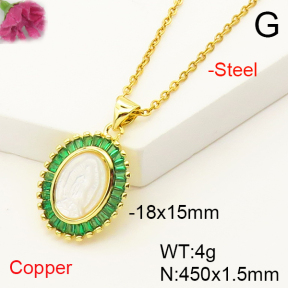 F6N407275bhva-L017  Fashion Copper Necklace