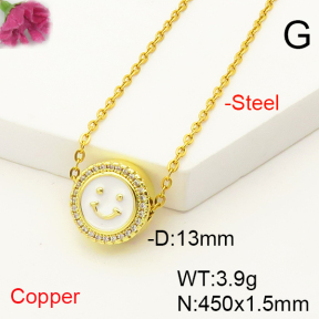 F6N407277avja-L017  Fashion Copper Necklace