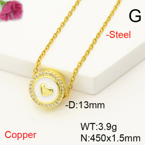 F6N407280avja-L017  Fashion Copper Necklace