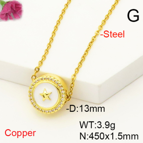 F6N407281avja-L017  Fashion Copper Necklace