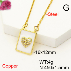 F6N407289vail-L017  Fashion Copper Necklace
