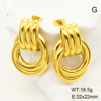 GEE001399bhia-066  Stainless Steel Earrings  Handmade Polished