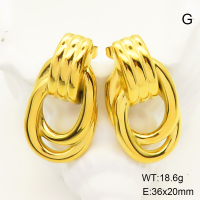 GEE001400bhia-066  Stainless Steel Earrings  Handmade Polished