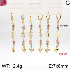 PE1755069bhkk-J151  Chanel   Fashion Copper Earrings