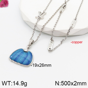 PN1755241ajlv-J139  LV  Fashion Copper Necklaces