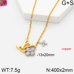 PN1755244ajlv-J139  LV  Fashion Copper Necklaces