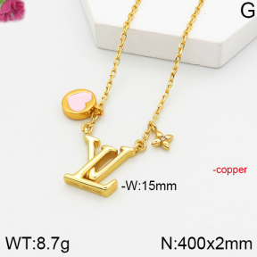 PN1755245ajlv-J139  LV  Fashion Copper Necklaces