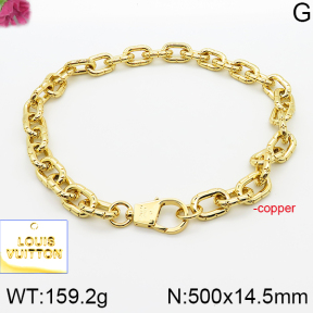 PN1755260hhlb-J139  LV  Fashion Copper Necklaces