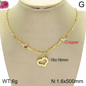 F2N400780ablb-J148  Fashion Copper Necklace