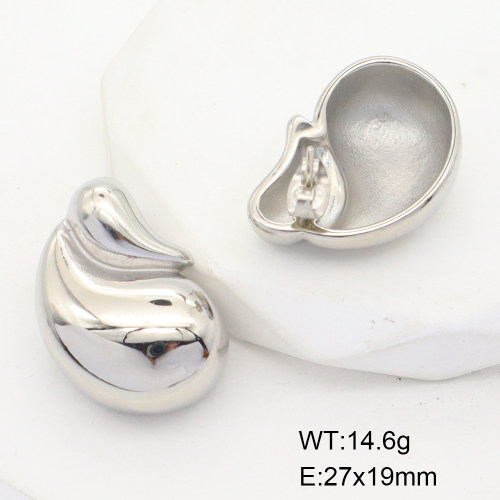 GEE001424vbpb-066  Stainless Steel Earrings  Handmade Polished