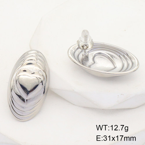 GEE001434bhva-066  Stainless Steel Earrings  Handmade Polished