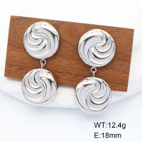 GEE001438bhva-066  Stainless Steel Earrings  Handmade Polished