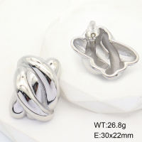 GEE001454bhva-066  Stainless Steel Earrings  Handmade Polished