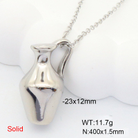 GEN001202abol-066  Stainless Steel Necklace  Handmade Polished