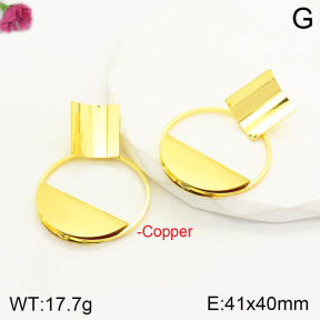 F2E200697bbni-J163  Fashion Copper Earrings