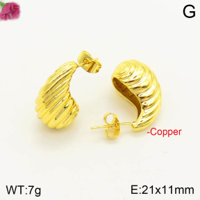 F2E200720vbll-J163  Fashion Copper Earrings