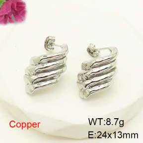 F6E200498ablb-L017  Fashion Copper Earrings
