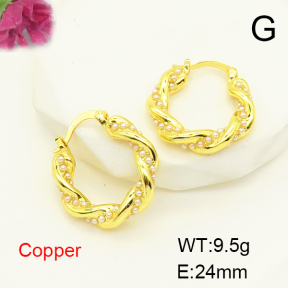 F6E301737bhva-L017  Fashion Copper Earrings