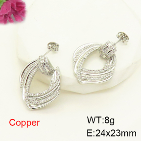 F6E404889bbov-L017  Fashion Copper Earrings