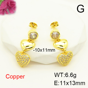 F6E404893vbnb-L017  Fashion Copper Earrings