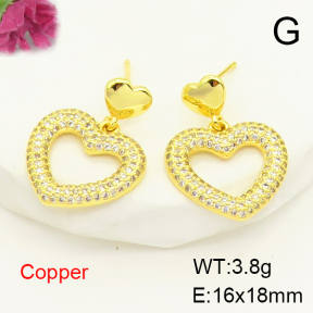 F6E404895vbnb-L017  Fashion Copper Earrings