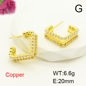 F6E404898bbov-L017  Fashion Copper Earrings