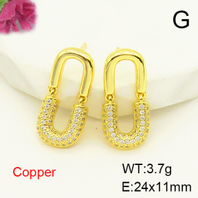 F6E404899vbmb-L017  Fashion Copper Earrings