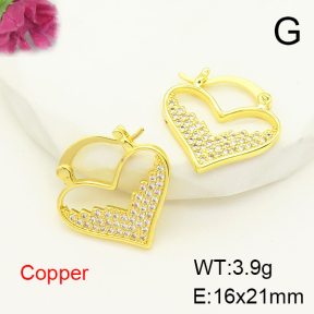 F6E404900bbov-L017  Fashion Copper Earrings