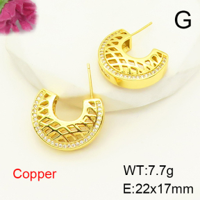 F6E404903bhva-L017  Fashion Copper Earrings