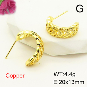 F6E404904bbov-L017  Fashion Copper Earrings
