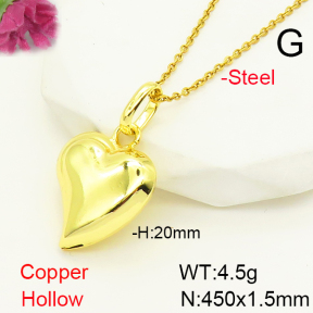 F6N200423ablb-L017  Fashion Copper Necklace