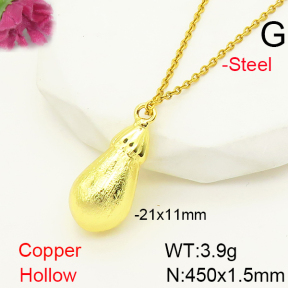 F6N200427avja-L017  Fashion Copper Necklace