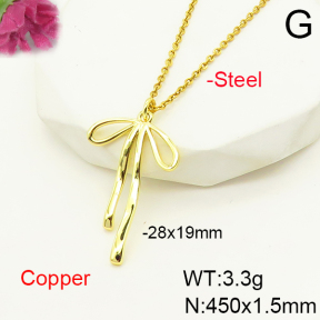 F6N200430vaia-L017  Fashion Copper Necklace