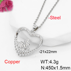 F6N407296baka-L017  Fashion Copper Necklace