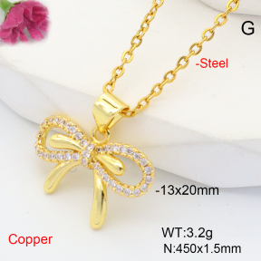 F6N407316vbmb-L035  Fashion Copper Necklace