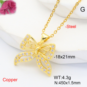 F6N407320vbmb-L035  Fashion Copper Necklace