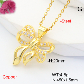 F6N407323vbmb-L035  Fashion Copper Necklace