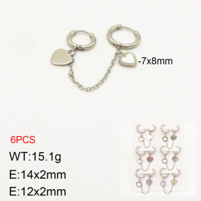 2E3001933bkab-208  Stainless Steel Earrings