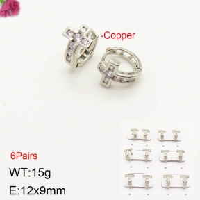 F2E401156alka-J143  Fashion Copper Earrings