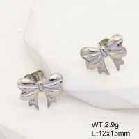 GEE001464aakl-G037  Stainless Steel Earrings  Handmade Polished
