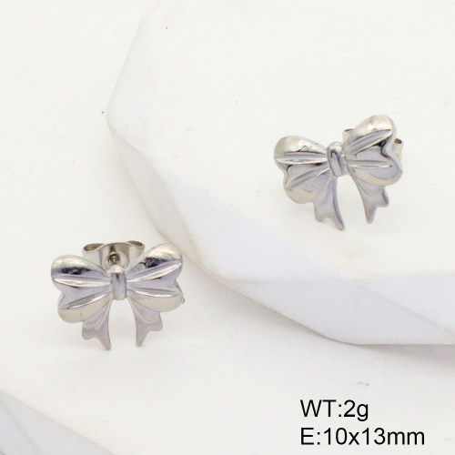 GEE001466aakl-G037  Stainless Steel Earrings  Handmade Polished