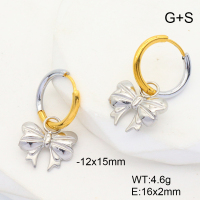 GEE001482vbnl-G037  Stainless Steel Earrings  Handmade Polished