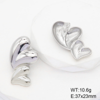GEE001489bhva-066  Stainless Steel Earrings  Handmade Polished