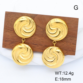 GEE001437bhia-066  Stainless Steel Earrings  Handmade Polished