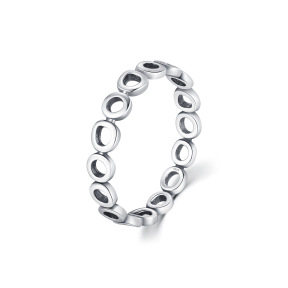 JR6059vhoo-Y08  925 Silver Ring  8#  WT:1g
