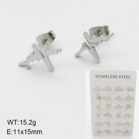6E2006616bhbl-372  Stainless Steel Earrings